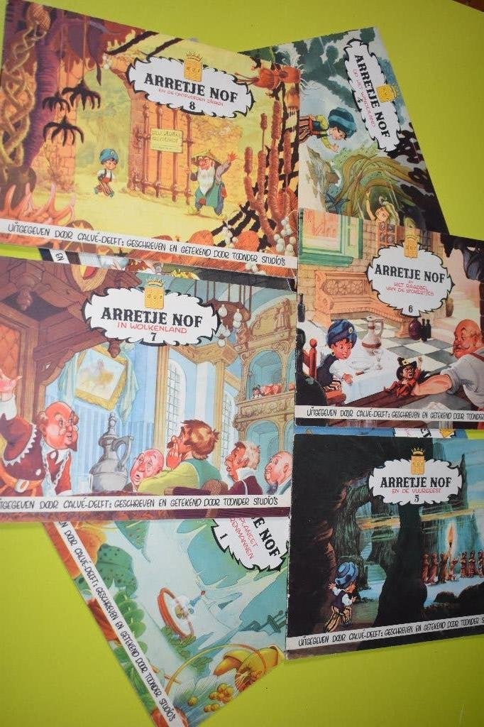 Arretje Nof 1 t/m 8 complete serie 1952-, Complete serie of reeks, J. Fabricius, Ophalen of Verzenden, Zo goed als nieuw