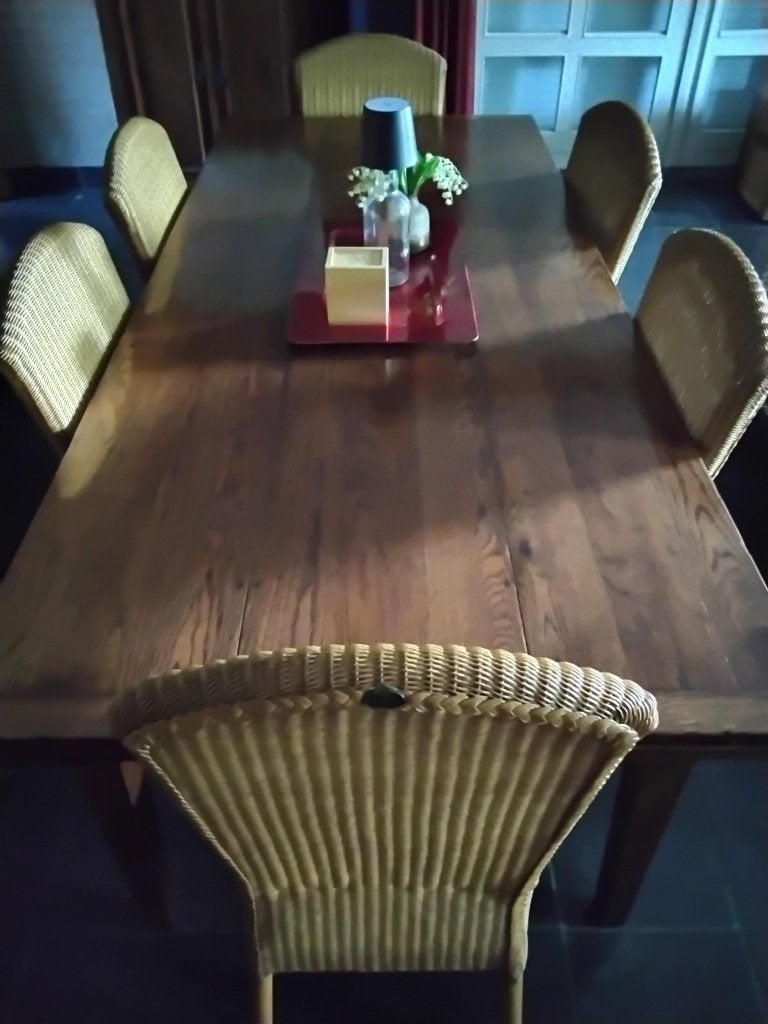 Originele Lloyd loom eetkamerstoelen (6 stuks) naturel, Ophalen, Overige kleuren, Riet of Rotan, Zo goed als nieuw