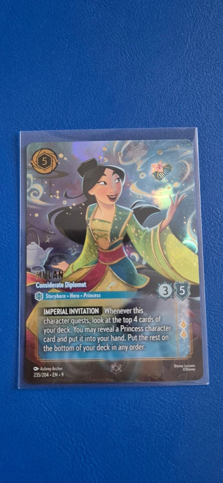 Mulan Enchanted 235/204 - Lorcana Fabled, Ophalen of Verzenden, Nieuw, Losse kaart
