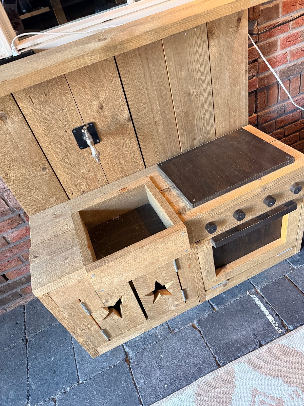 Houten Kinderkeuken - Zeer Netjes, Ophalen, Zo goed als nieuw, Jongen of Meisje