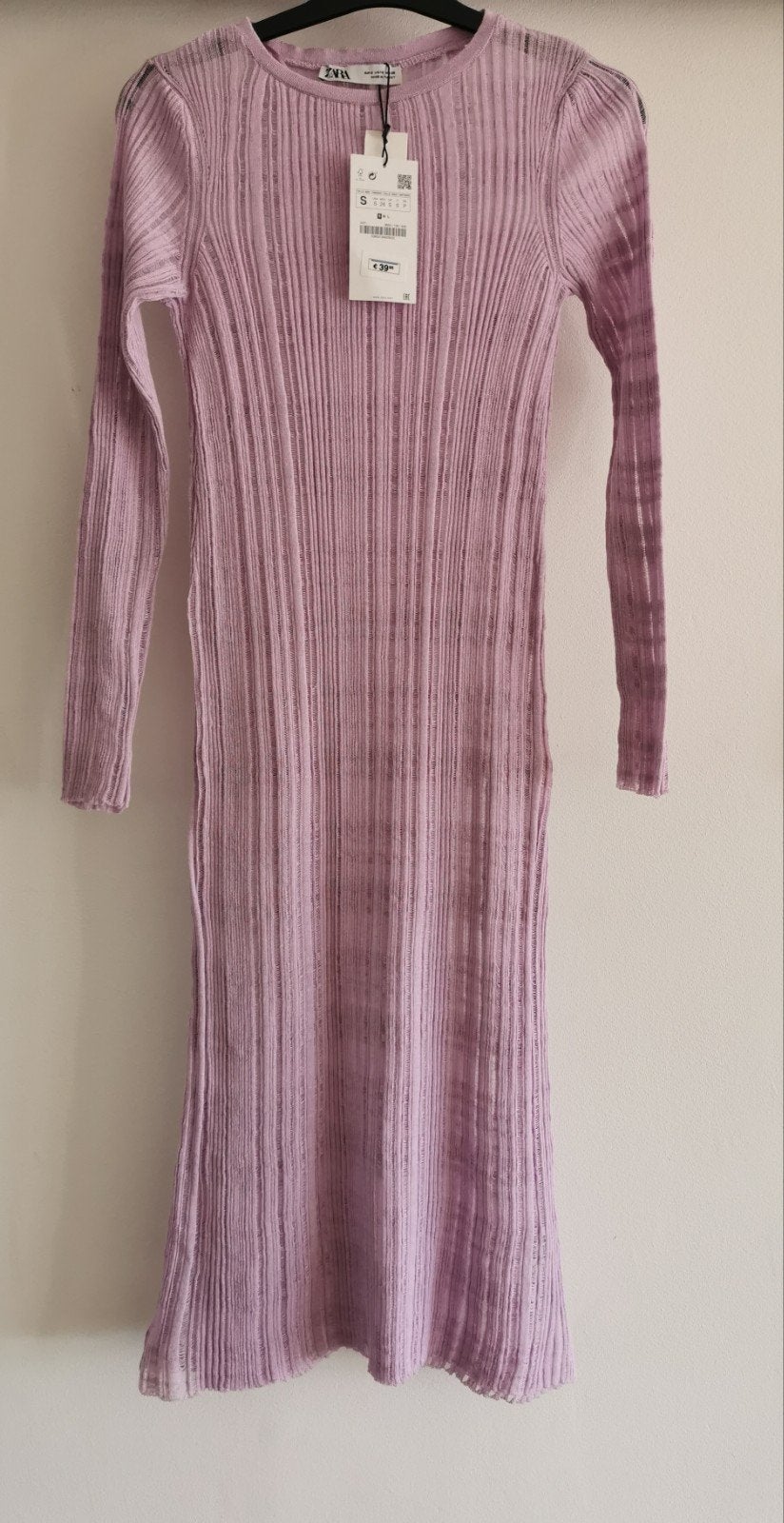 ZARA jurk mt. S, Kleding | Dames, Jurken, Nieuw, Maat 36 (S), Paars, Onder de knie, Verzenden