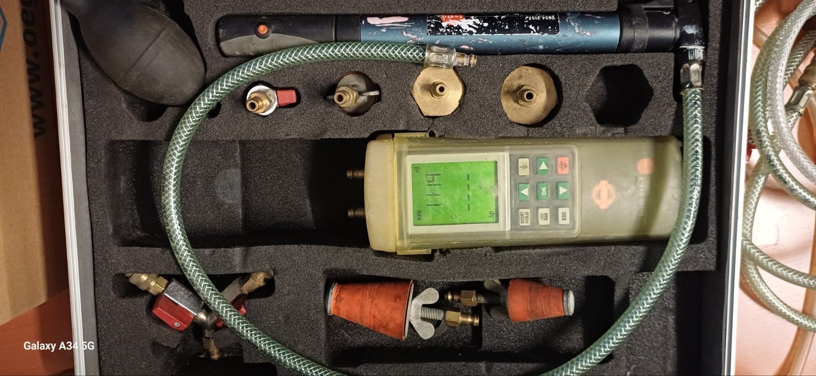 Testo gas druk testset, Ophalen of Verzenden, Gebruikt, Druk