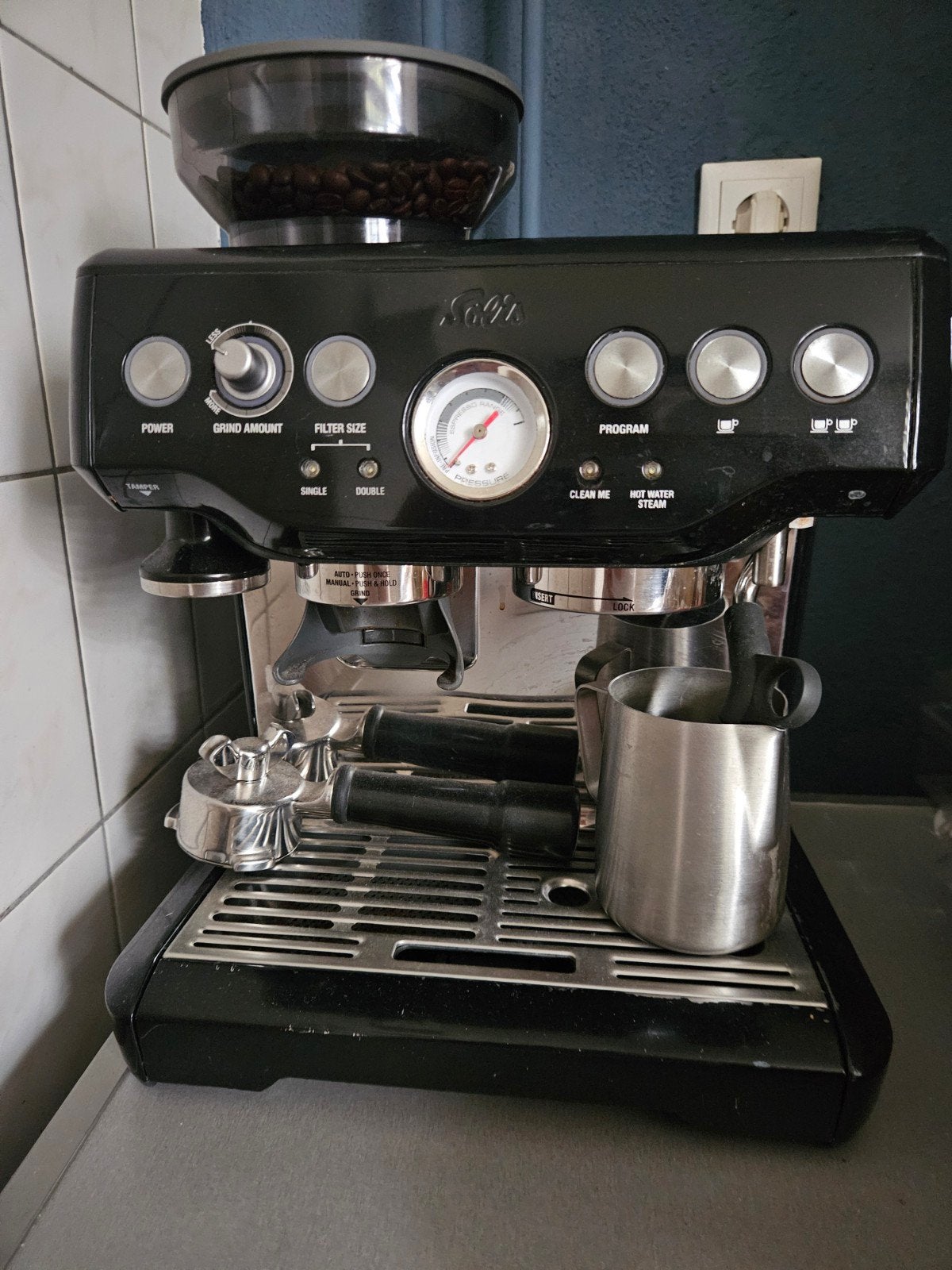 Solis Barista Koffieapparaat, Witgoed en Apparatuur, Gebruikt, Espresso apparaat, Koffiebonen, 1 kopje