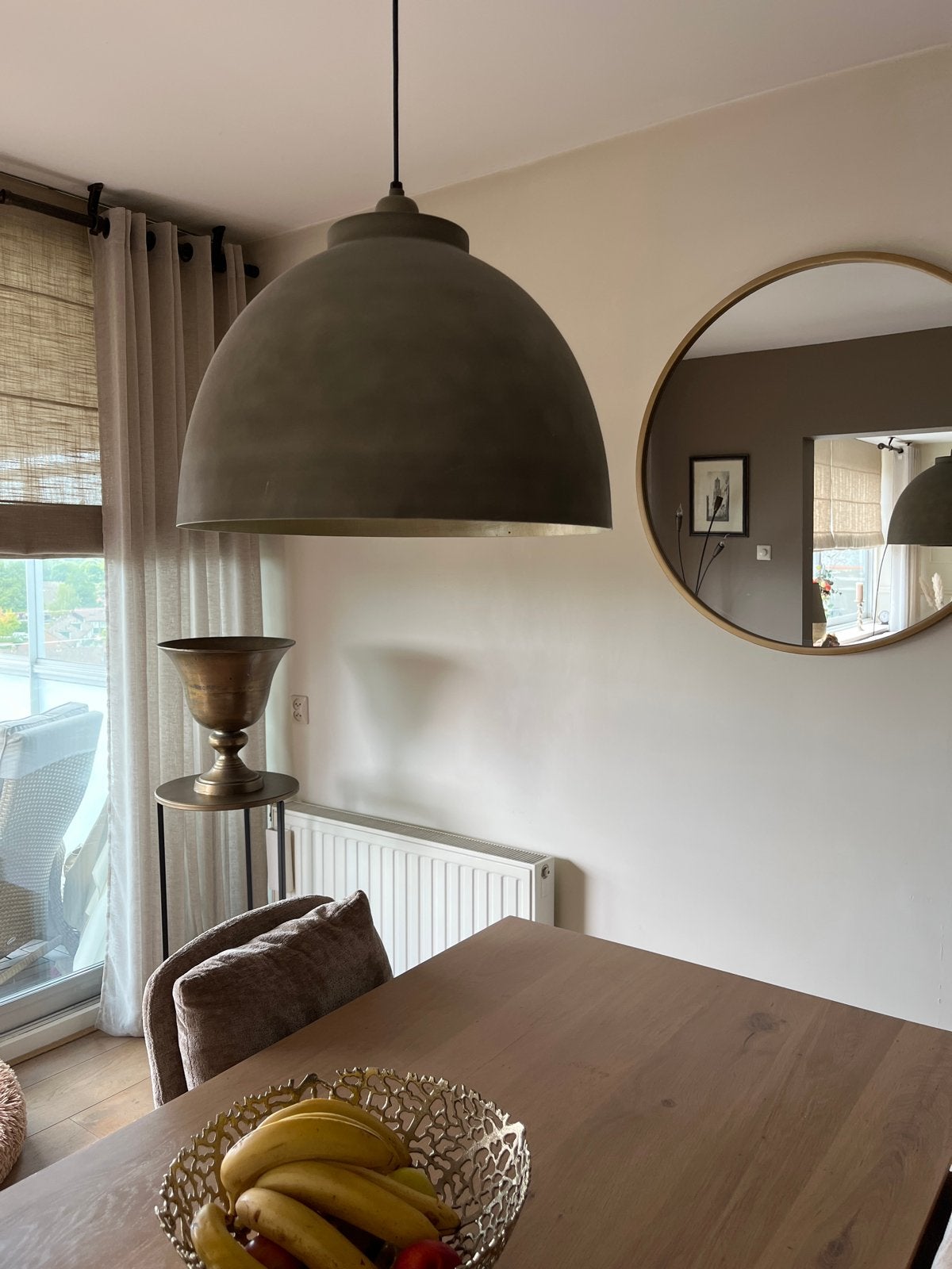 Grote industriële hanglamp - Betonlook, Ophalen, Gebruikt, Metaal, E27 (groot)