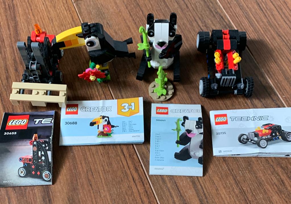 Lego 30655-30688-30641-30735, Ophalen of Verzenden, Zo goed als nieuw