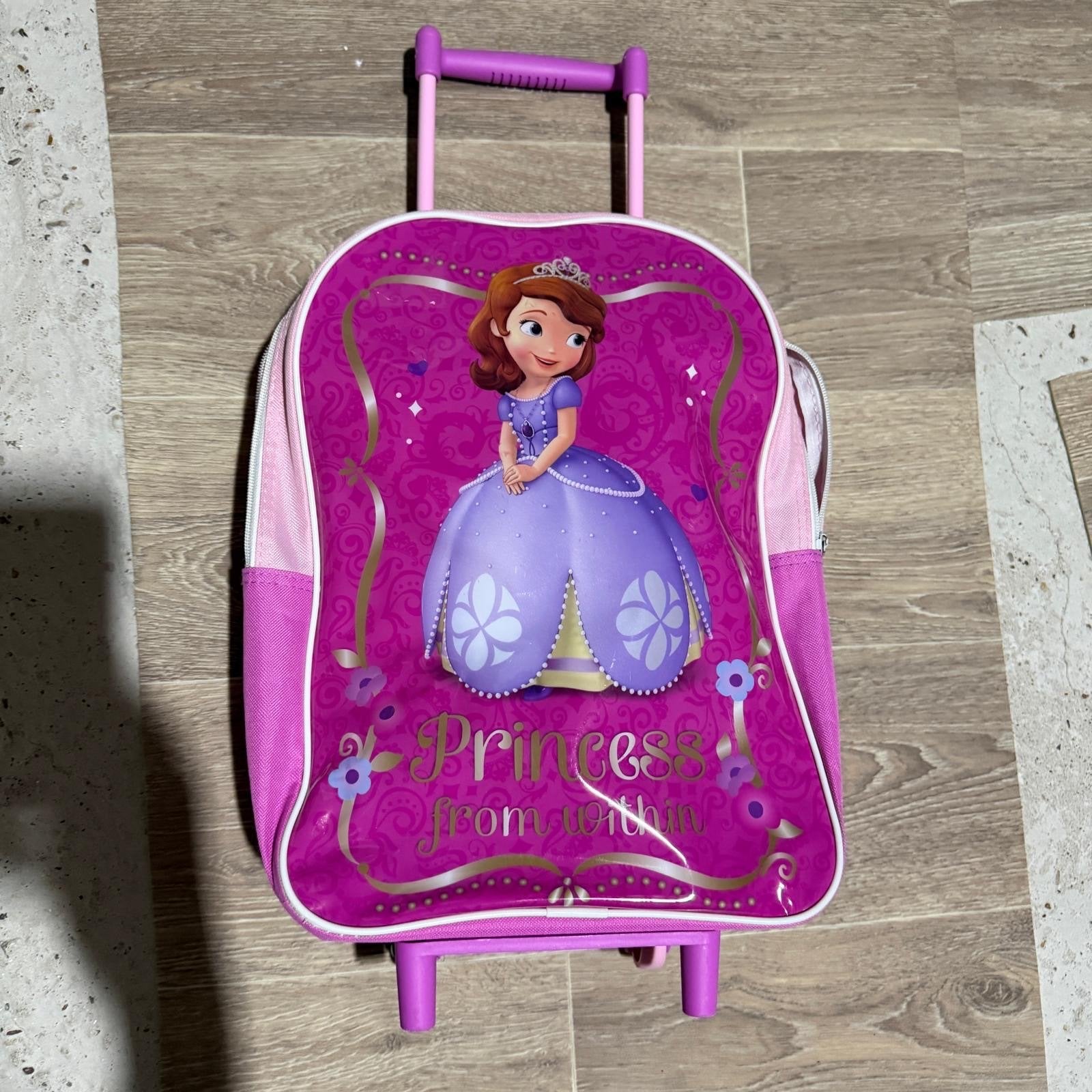Sofia het Prinsesje Trolley Koffer - Roze/Paars, Ophalen, Gebruikt