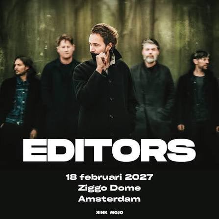 EDITORS , Ziggo Dome , 18 feb. ‘27 , Top zitplaatsen (Rij 1), Twee personen, Februari