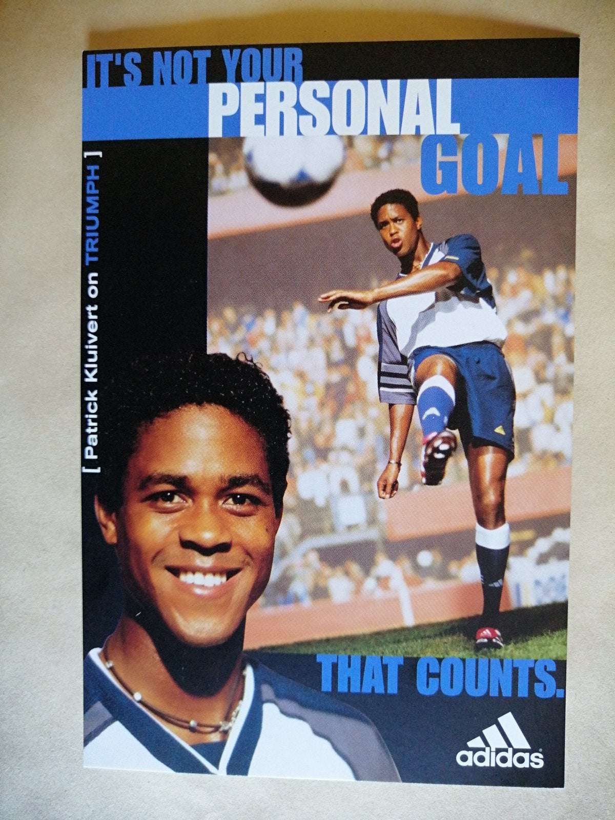 Fotokaart Patrick Kluivert (Ajax, PSV)., Ophalen of Verzenden, Nieuw, Ajax, Spelerskaart