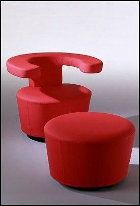 Brühl Big Arm Chair met Hocker, Nieuw (Old Stock), zeldzaam!, Huis en Inrichting, Ophalen, Nieuw