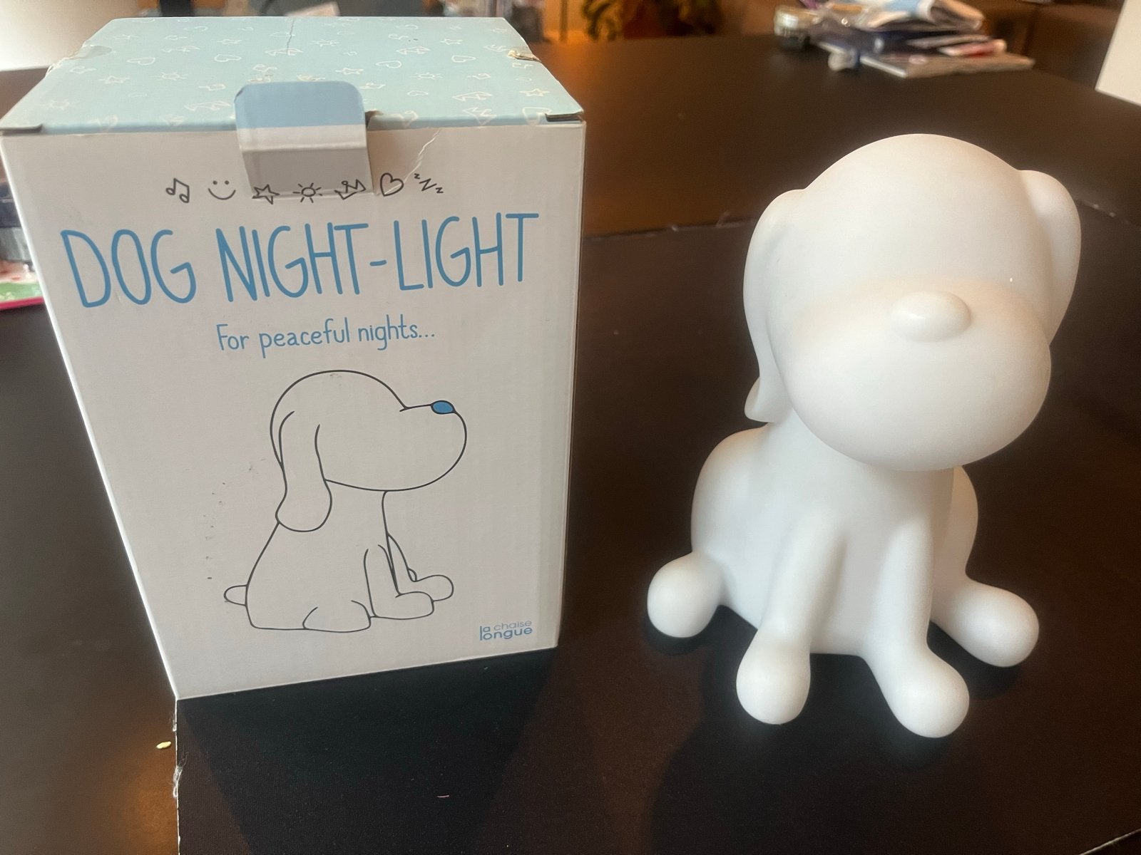 Honden nachtlampje - Wit en gekleurd licht, Kinderen en Baby's, Kinderkamer | Inrichting en Decoratie, Wit, Ophalen of Verzenden