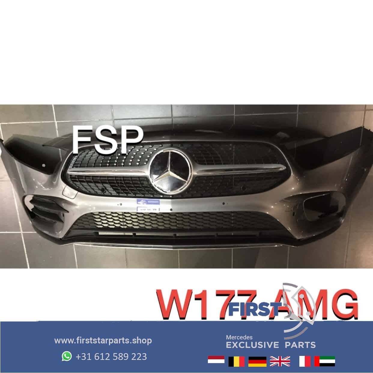W177 A35 AMG PAKKET Origineel Mercedes A Klasse 2020 GRIJS V, Auto-onderdelen, Gebruikt, -, Ophalen of Verzenden, Bumper