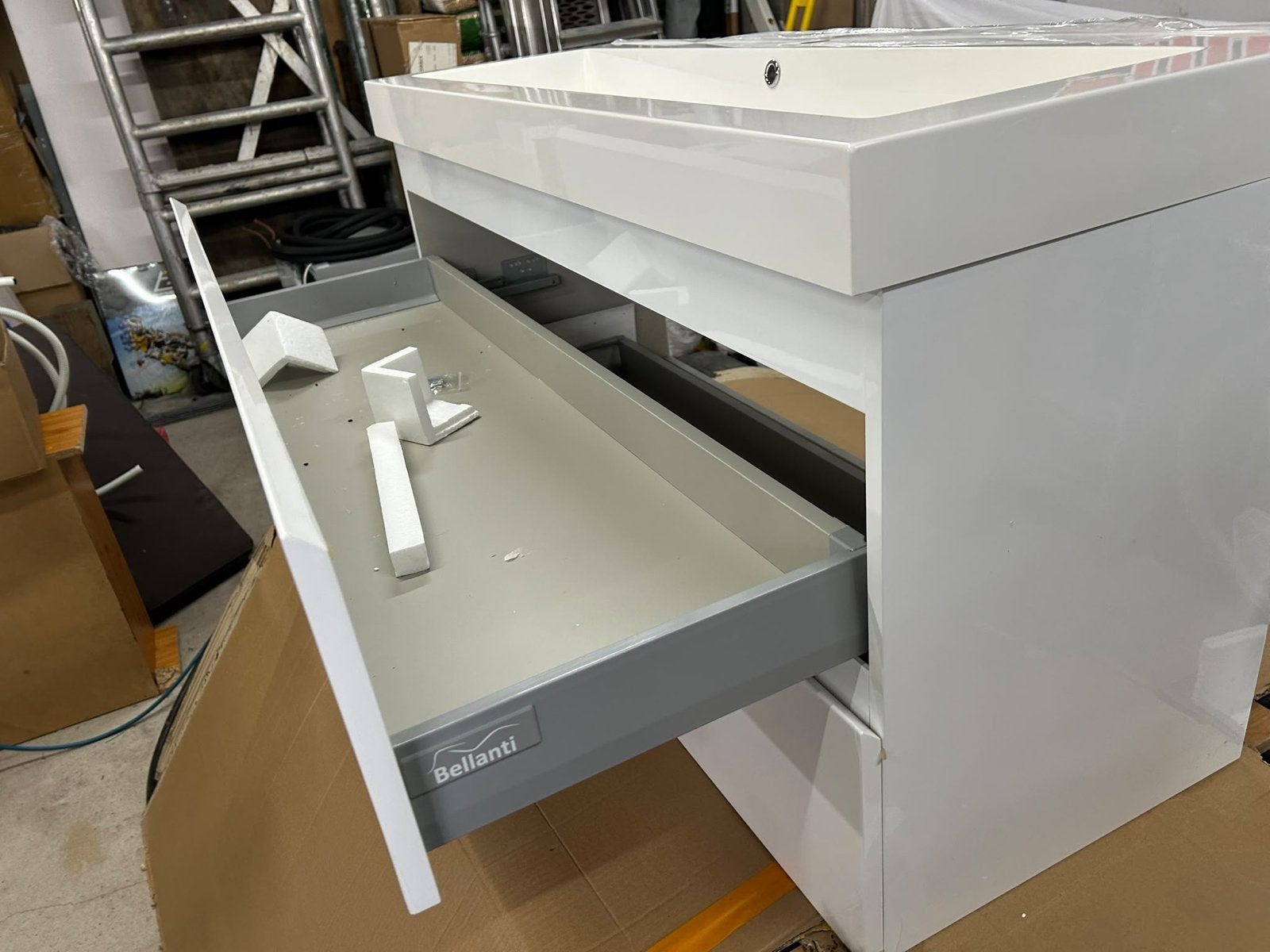 Wastafelonderkast met wasbak compleet, Huis en Inrichting, Ophalen, 100 tot 150 cm, Nieuw, Minder dan 100 cm