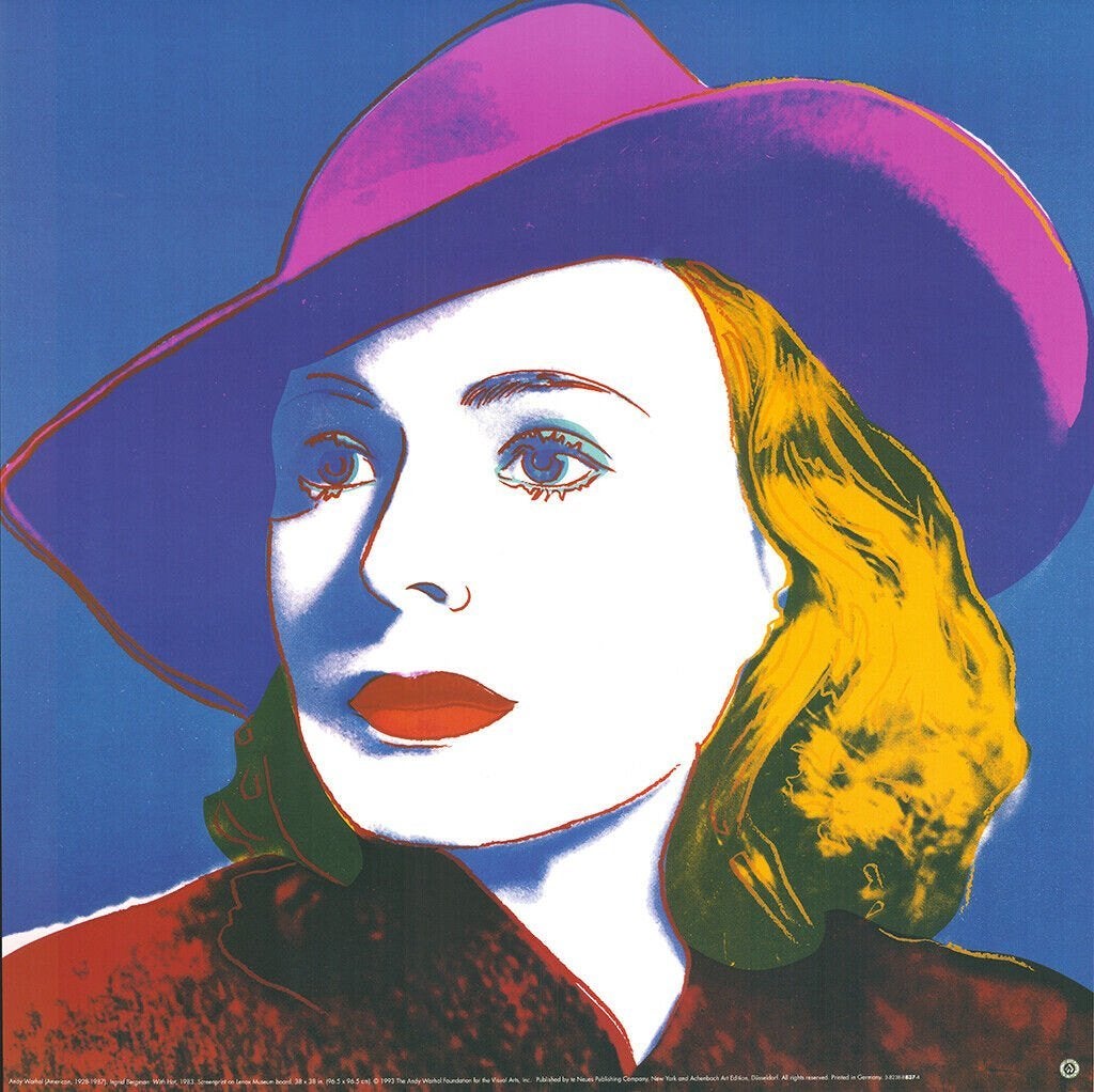 Andy Warhol(1828)Off Kunstdruk"Ingrid Ber "Warhol foundation, Antiek en Kunst, Kunst | Litho's en Zeefdrukken, Gelimiteerde oplage