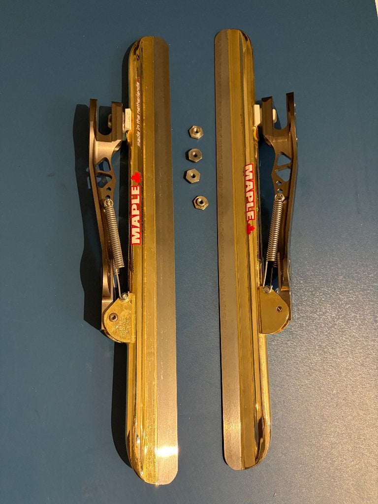 Maple comet laser ijzers - maat 34 - 37, Klapschaats, Ophalen of Verzenden, Zo goed als nieuw, Maple