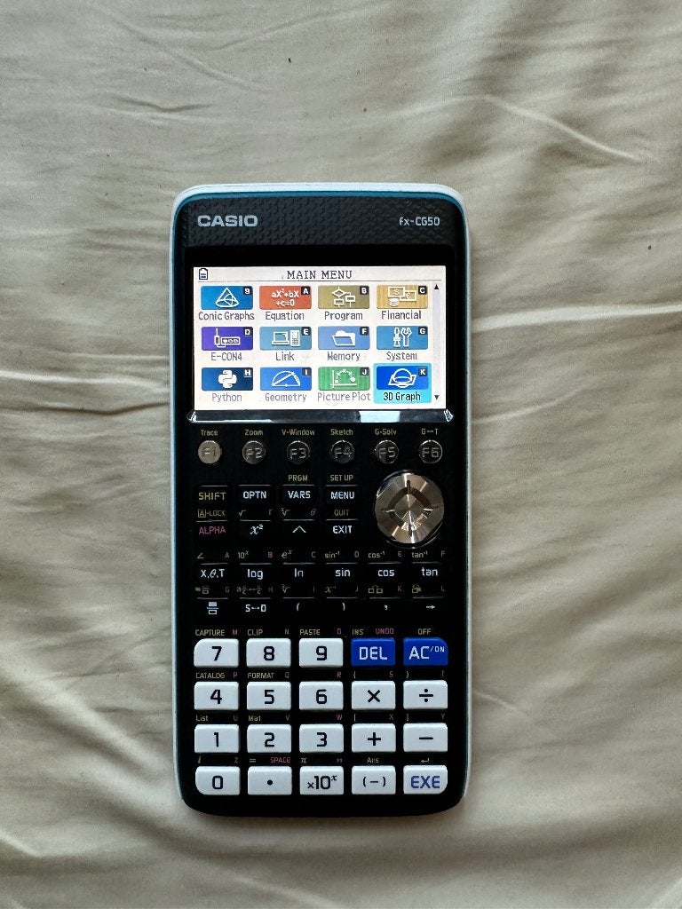 GR FX-CG50 CASIO REKENMACHINE, Ophalen, Grafische rekenmachine, Zo goed als nieuw