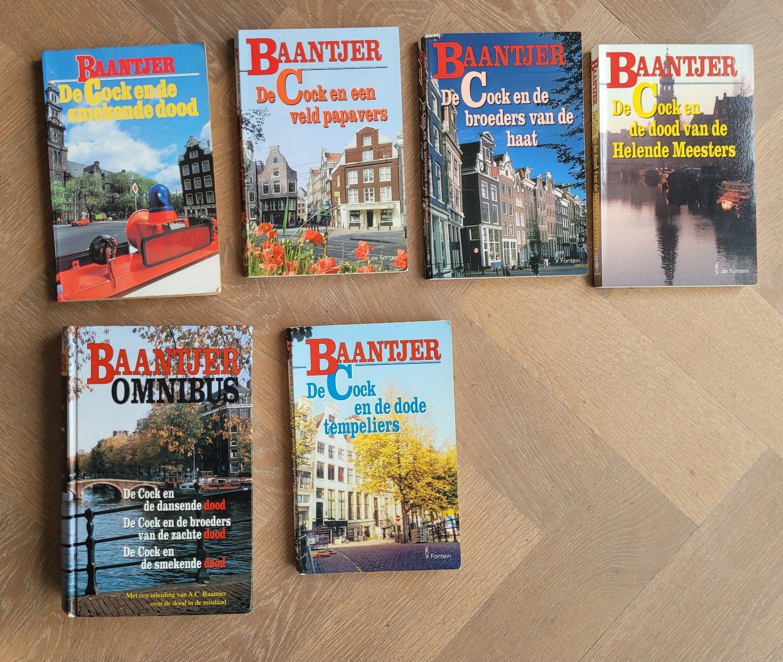 Baantjer Boeken Collectie - 6 Misdaadromans, Ophalen of Verzenden, Gelezen, A.C. Baantjer