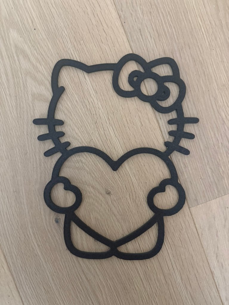 Hello Kitty, Huis en Inrichting, Verzenden, Zwart, Kunststof, Nieuw