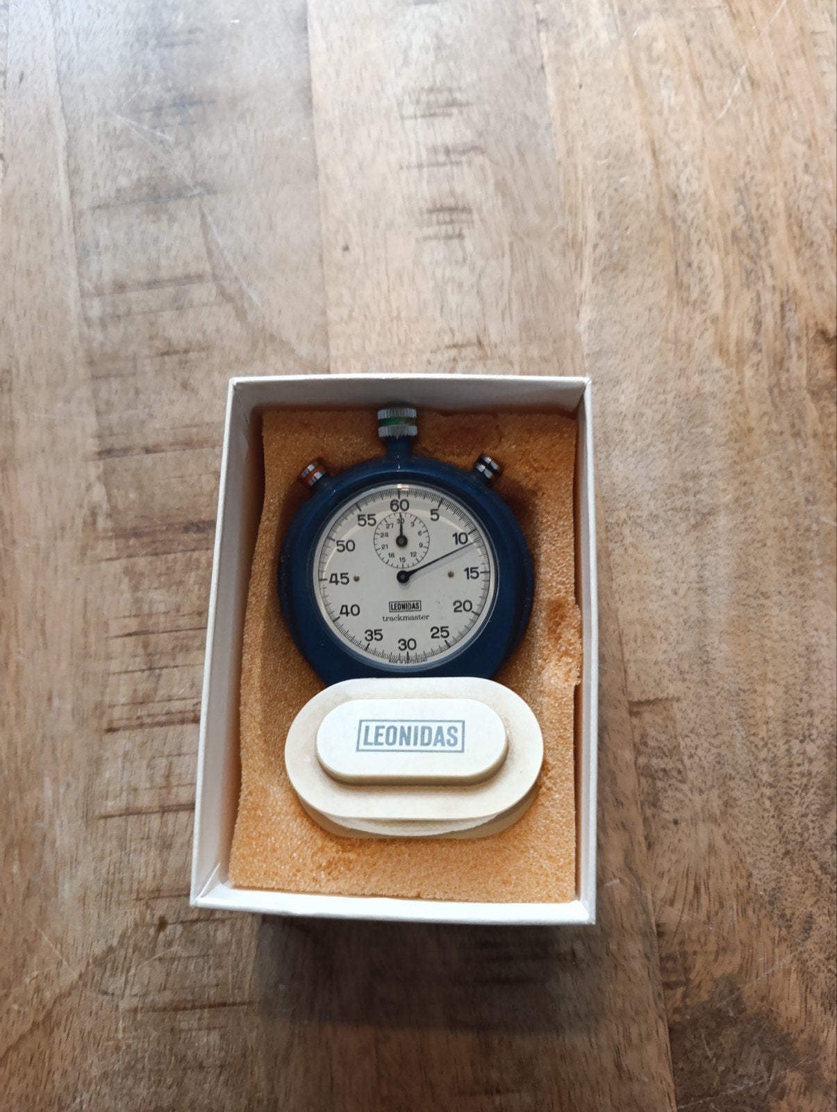 Vintage Leonidas Trackmaster Stopwatch (Heuer), Overige merken, Zakhorloge, Staal, 1960 of later