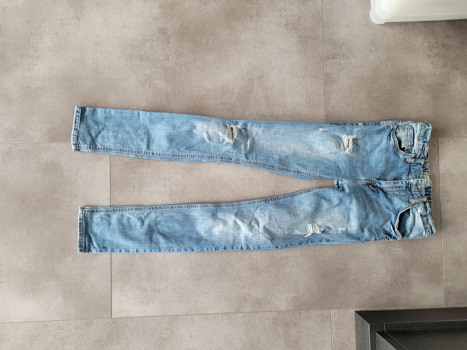 LTB Lichtblauwe jeans met scheuren - Maat 170, Broek, LTB, Meisje, Ophalen of Verzenden
