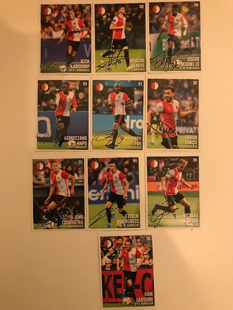 Feyenoord Spelerskaarten Collectie - Diverse Spelers, Ophalen of Verzenden, Zo goed als nieuw, Feyenoord, Spelerskaart