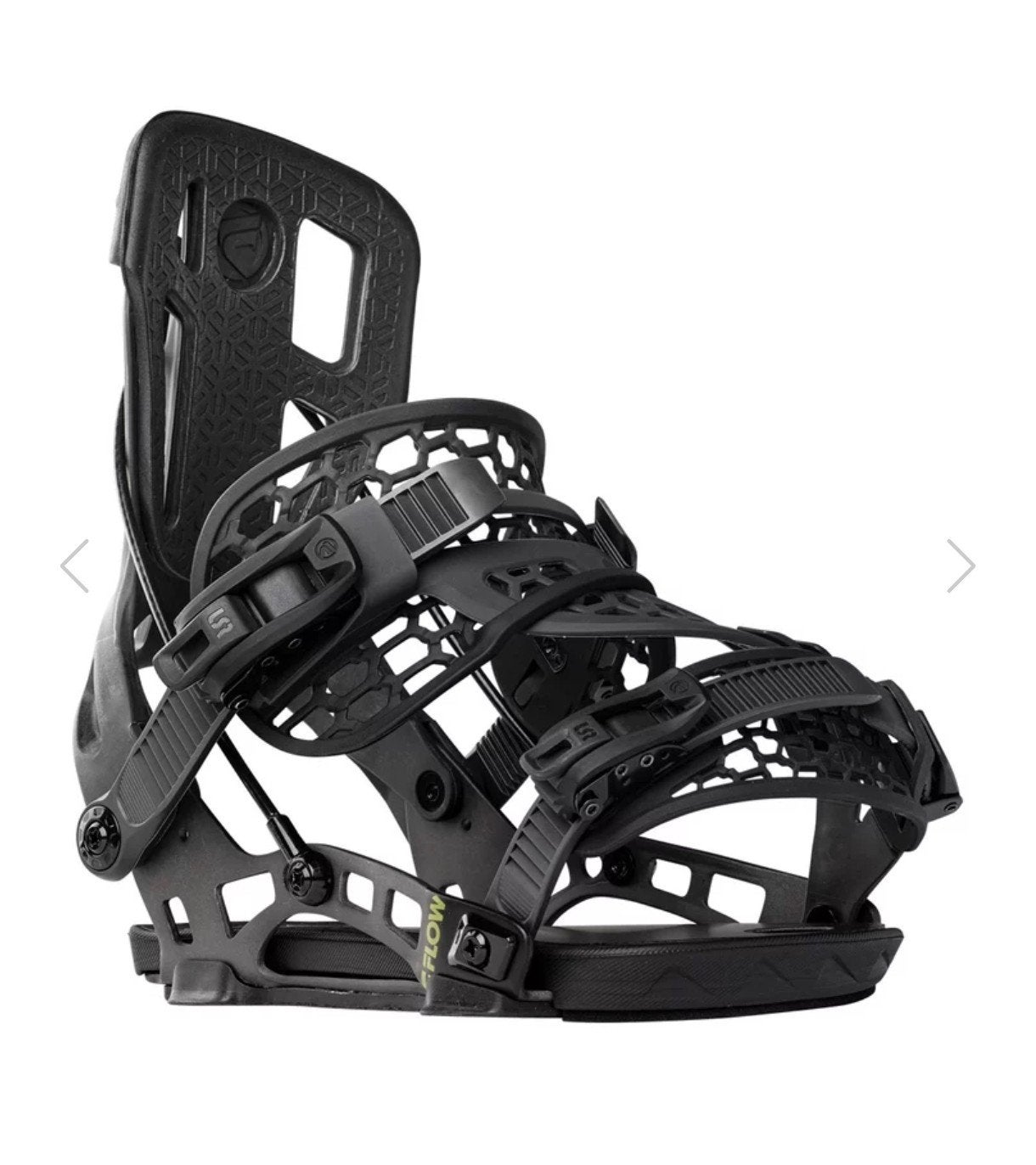 Flow NX2 Carbon Hybride snowboard bindingen Carbon Graphite, Ophalen of Verzenden, Zo goed als nieuw, Bindingen