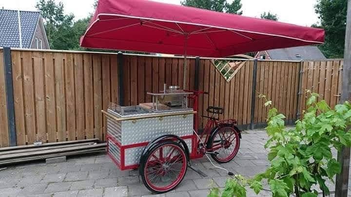 Braadworst curry hamburgers poffertjes bakfiets, Ophalen, 1 kind