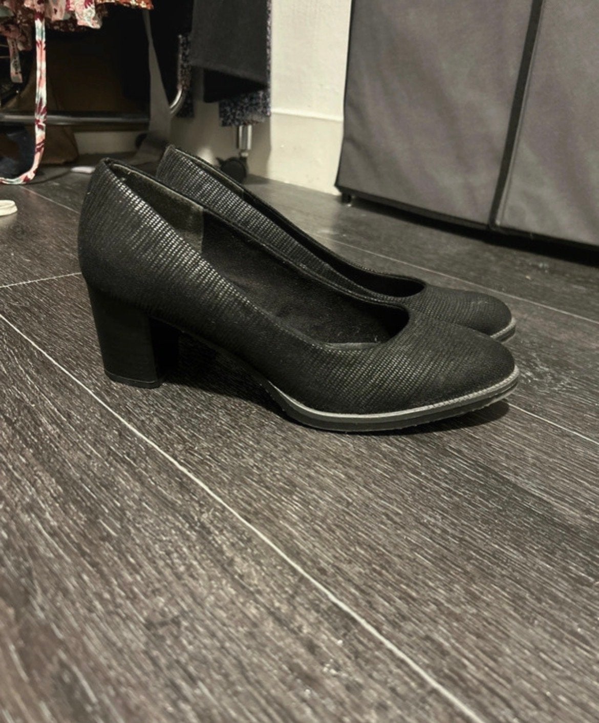Zwarte pumps met blokhak- maat 41, Kleding | Dames, Schoenen, Gedragen, Pumps, Zwart, Ophalen