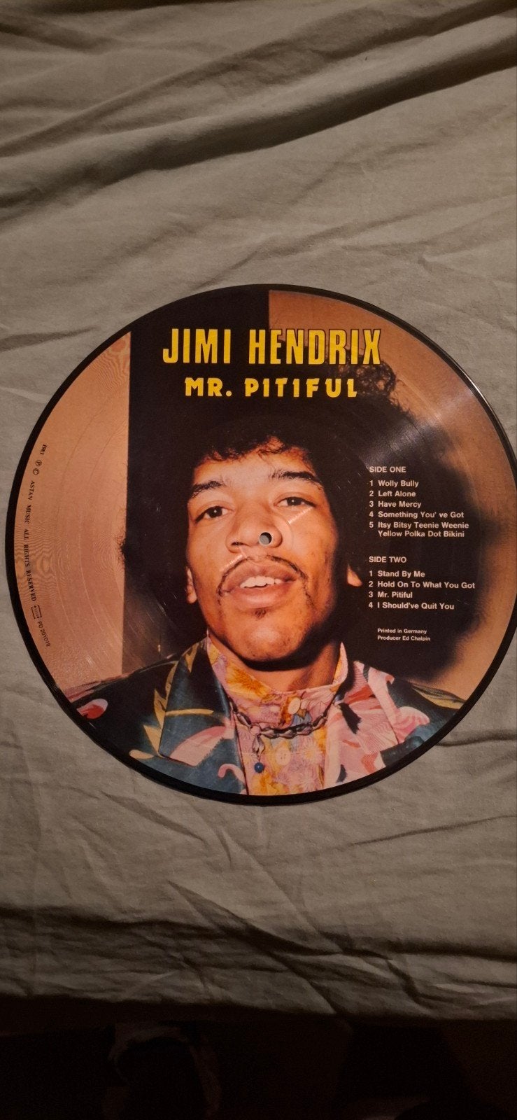 Jimi Hendrix - Mr. Pitiful Picture Disc LP (1983)