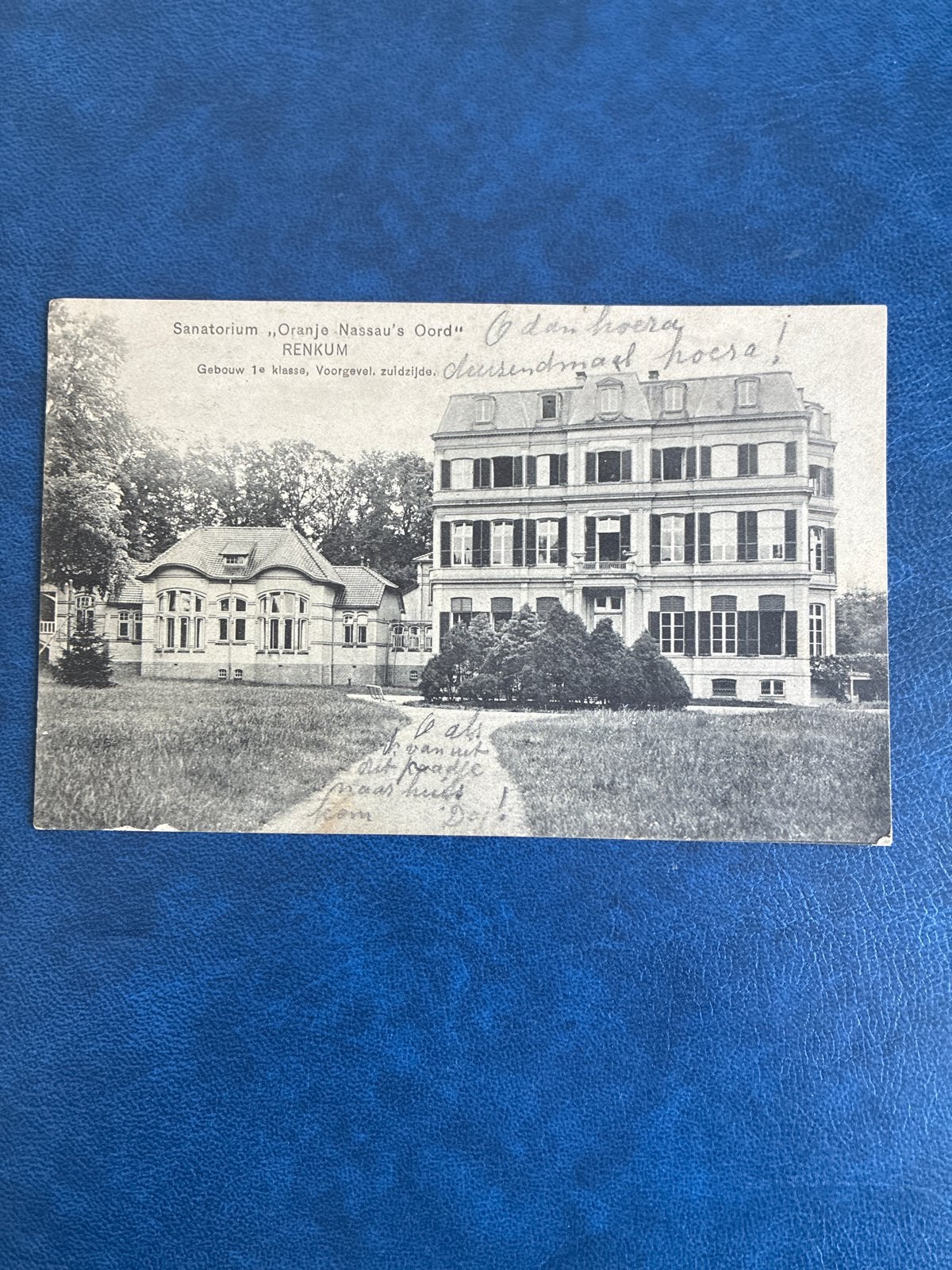 Oude Ansichtkaart Sanatorium Oranje Nassau's Oord Renkum, Ophalen of Verzenden, Voor 1920, Gelopen, Gelderland