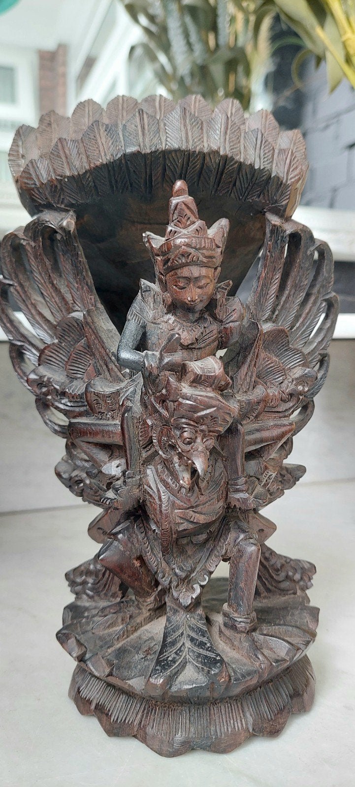 Mooi Oud Balinees houtsnijwerk- Garuda, Ophalen of Verzenden