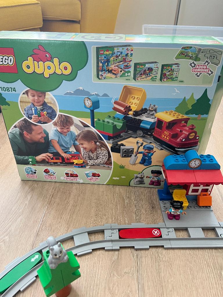 Duplo stoomtrein 10874, Ophalen of Verzenden, Zo goed als nieuw, Duplo, Compleet