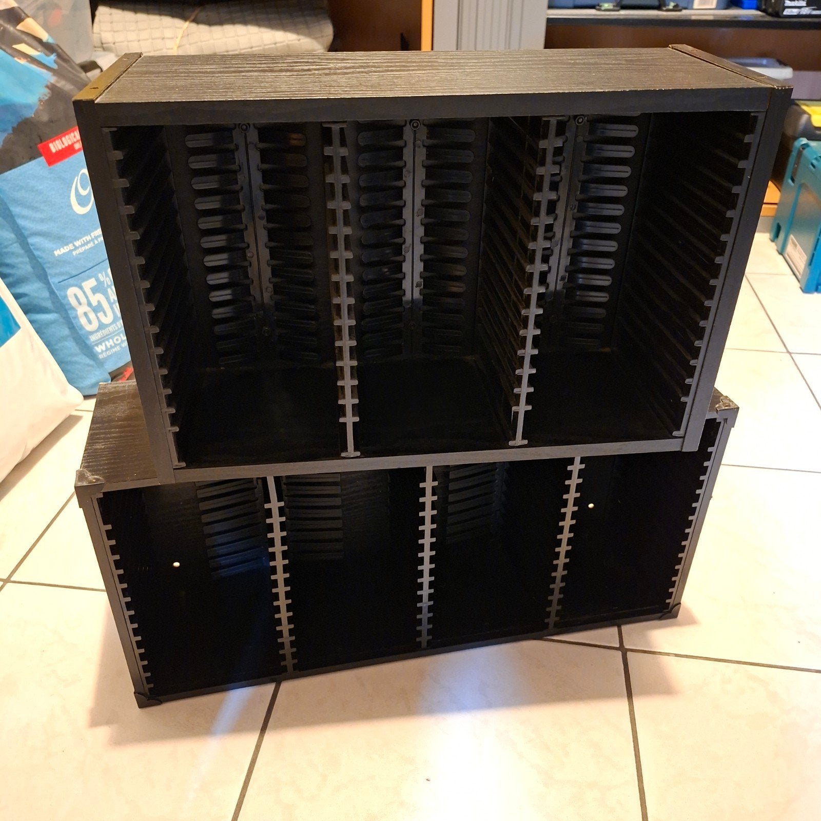 2 CD rekken - Ruimte voor 103 CD's, Ophalen, Gebruikt, 75 tot 150 discs, Cd's