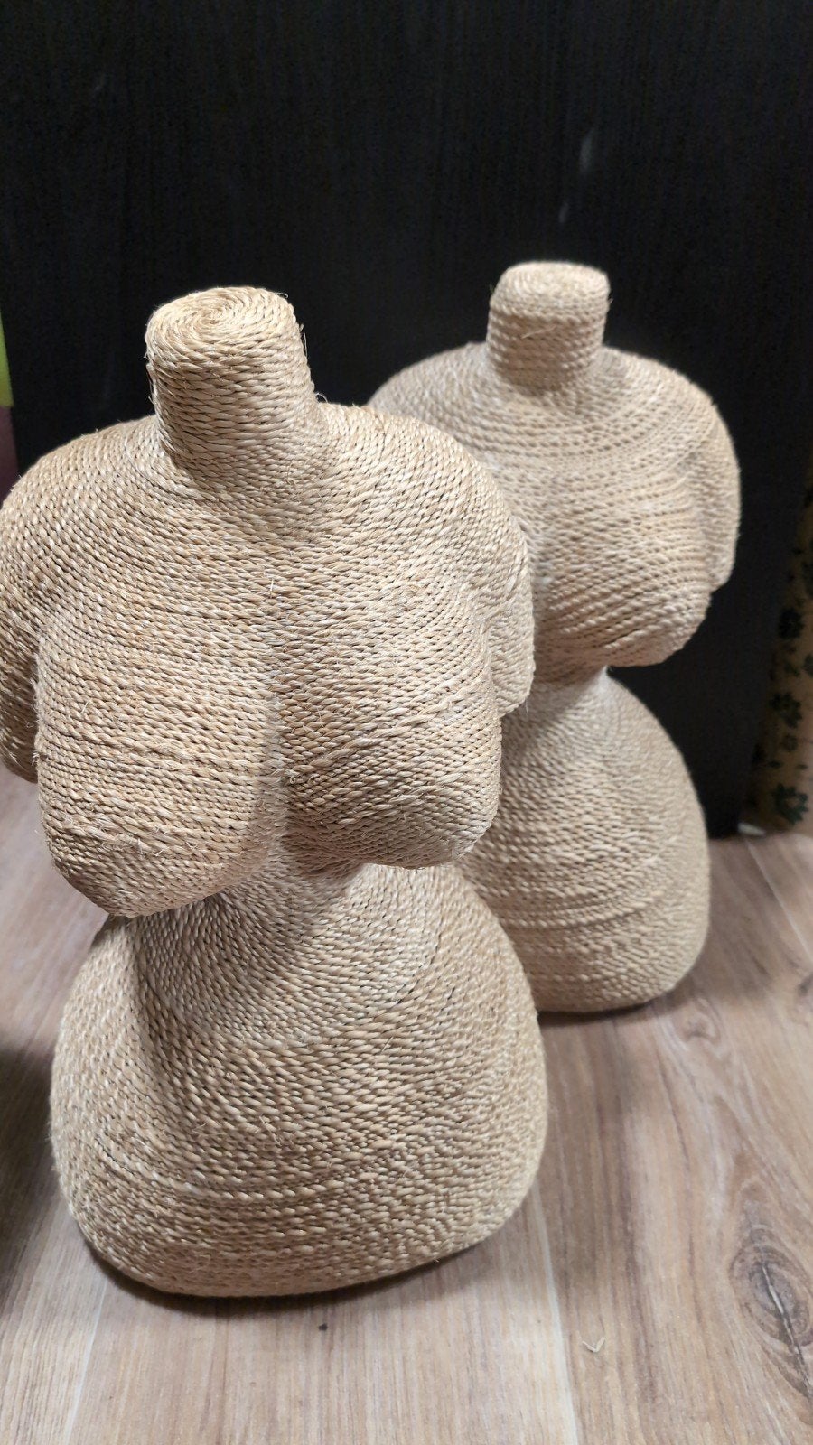 rotan riet buste Afrika, Overige materialen, Ophalen of Verzenden, Zo goed als nieuw, 30 cm