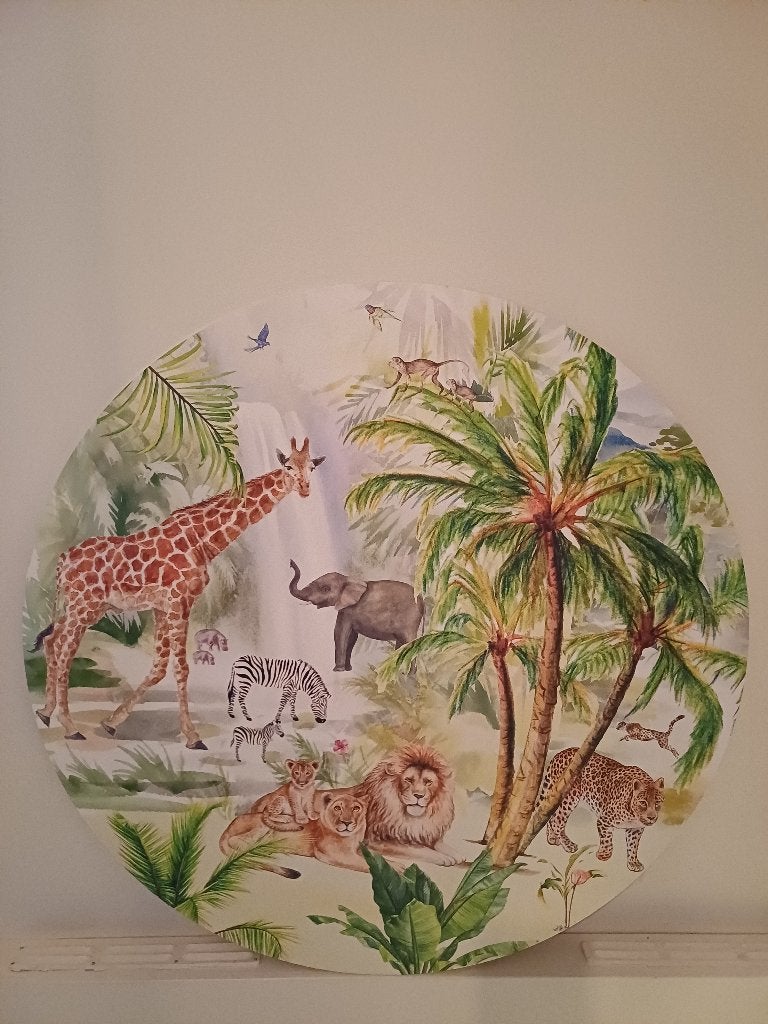 Schilderij Jungle, Huis en Inrichting, Ophalen, Zo goed als nieuw, Schilderij, 75 tot 100 cm