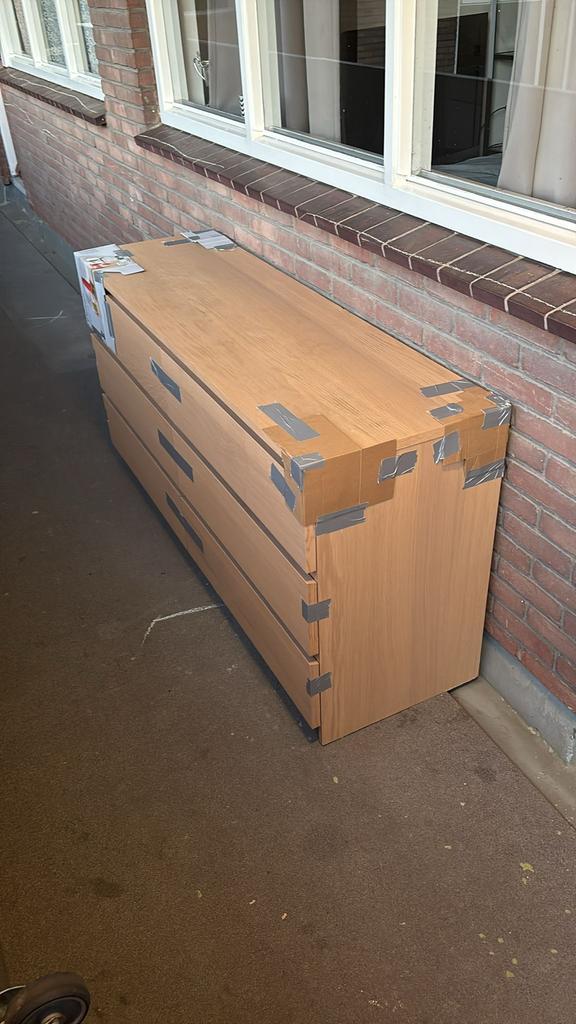 Malm ladekast van Ikea. 6 lades, Ophalen, Zo goed als nieuw, 100 tot 150 cm