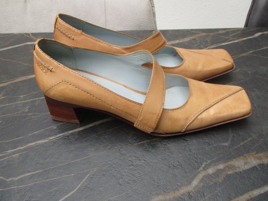 Leren Mexx schoenen bruin pumps maat 38, Pumps, Mexx, Bruin, Ophalen of Verzenden