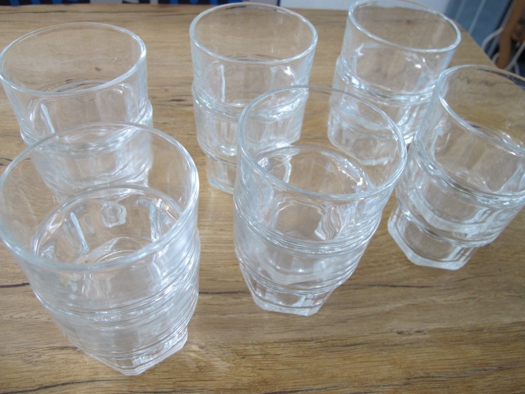 12 waterglazen, Glas of Glazen, Gebruikt, Ophalen of Verzenden, Glas