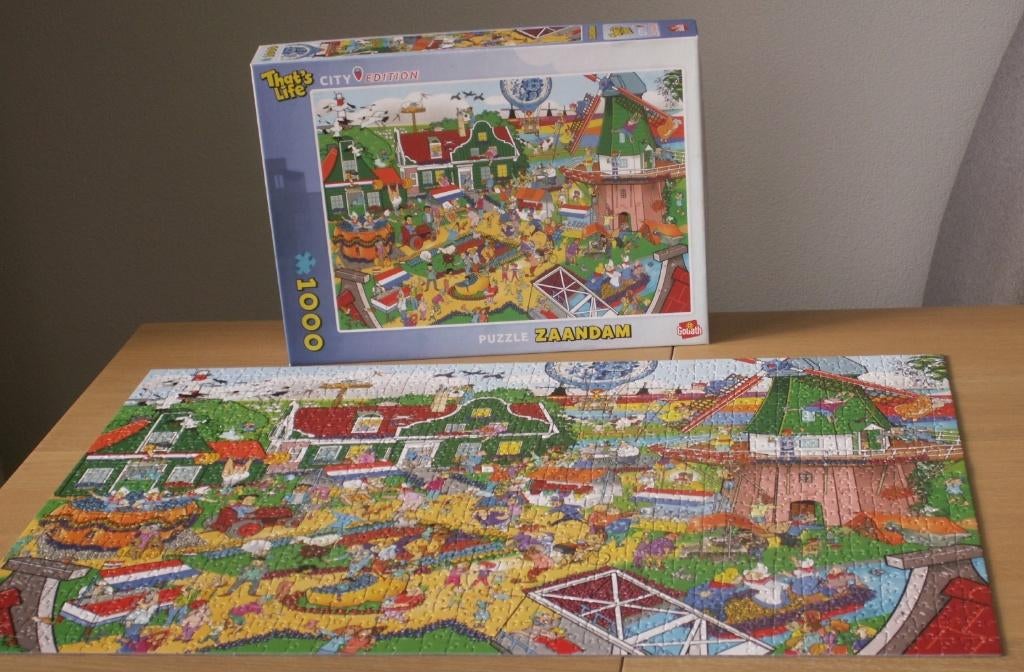 Puzzel 1000 stukjes Zaandam That’s Life Goliath City Edition, Ophalen of Verzenden, 500 t/m 1500 stukjes, Zo goed als nieuw