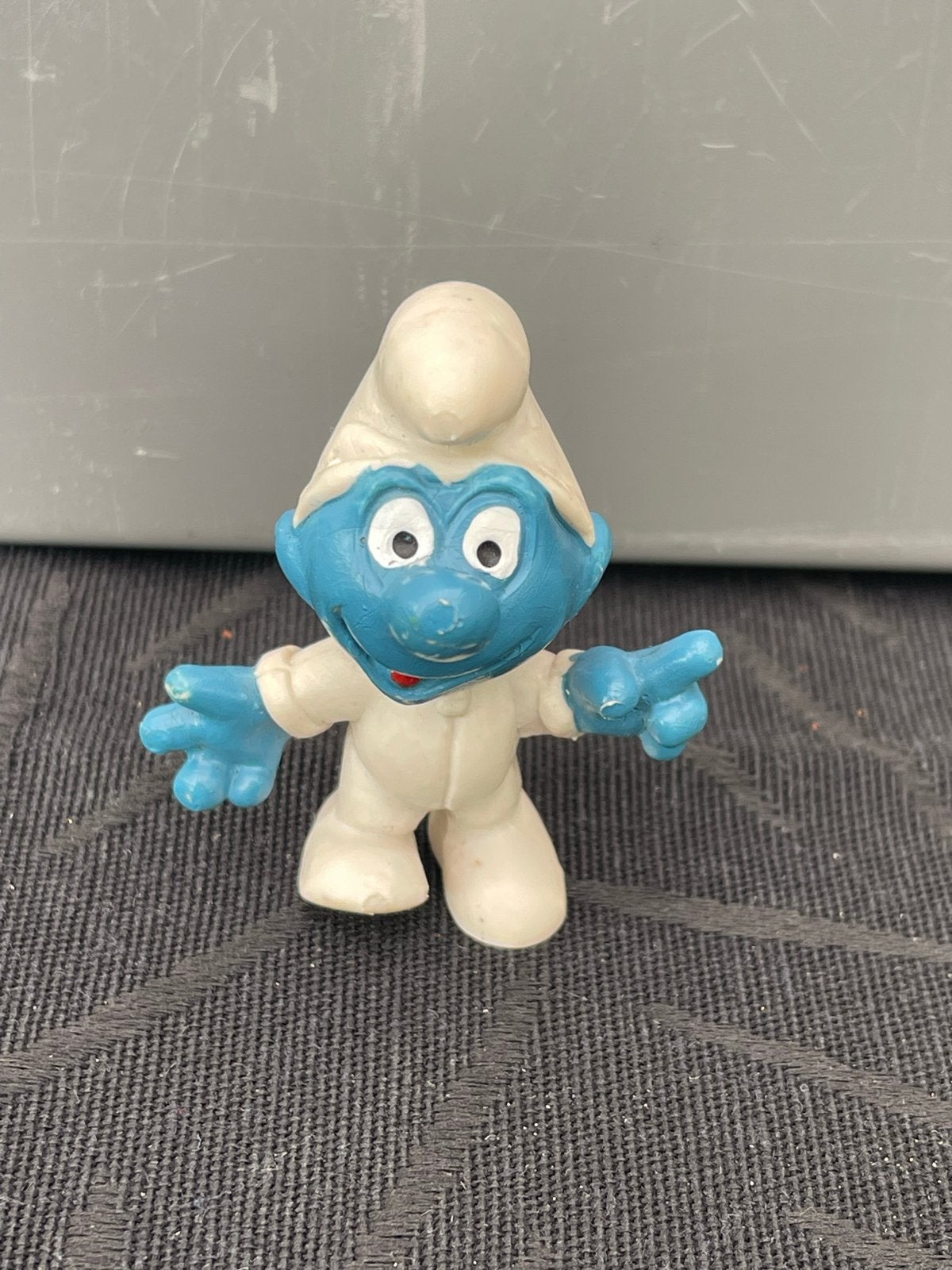 Vintage Ruimte Smurf Figuur - Zeldzaam Smurfenbeeldje, Ophalen of Verzenden, Gebruikt