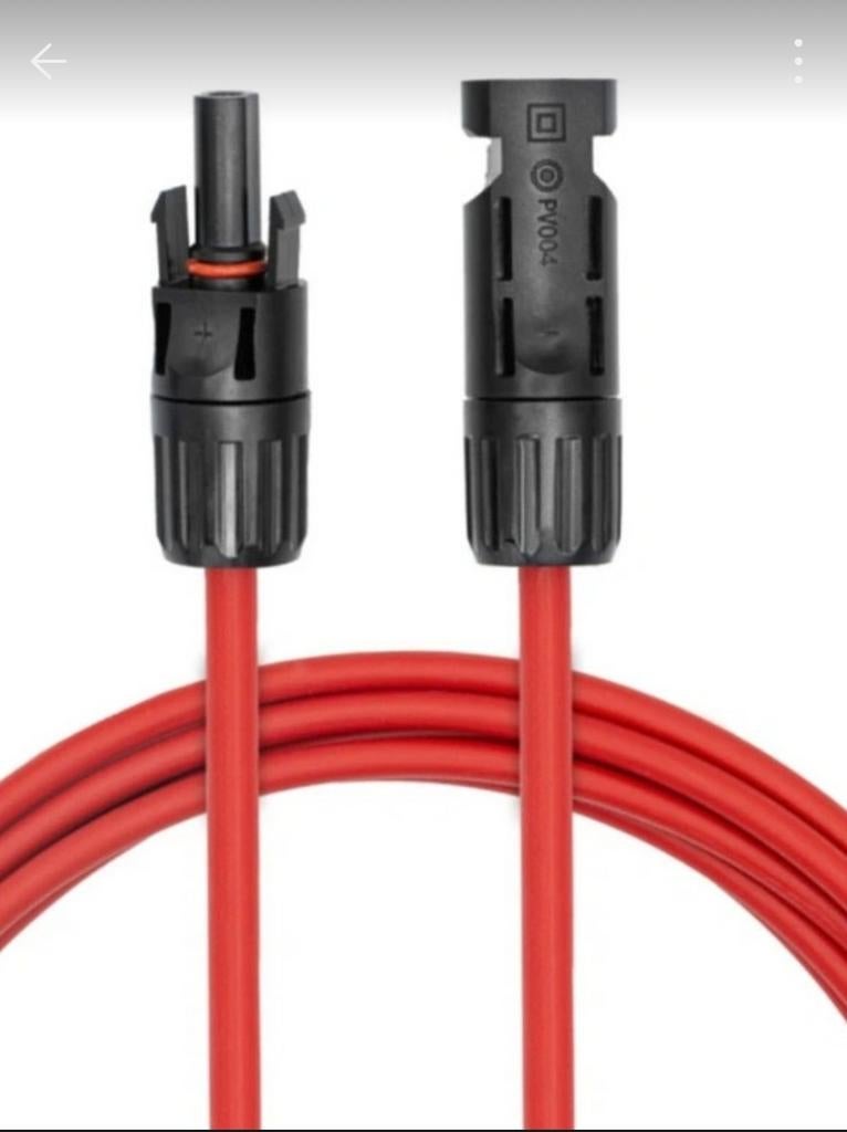 solar accu Kabel DC 6mm² 10mm² solarkabel Victron Omvormer, Doe-het-zelf en Verbouw, Elektra en Kabels, Nieuw, Kabel of Snoer