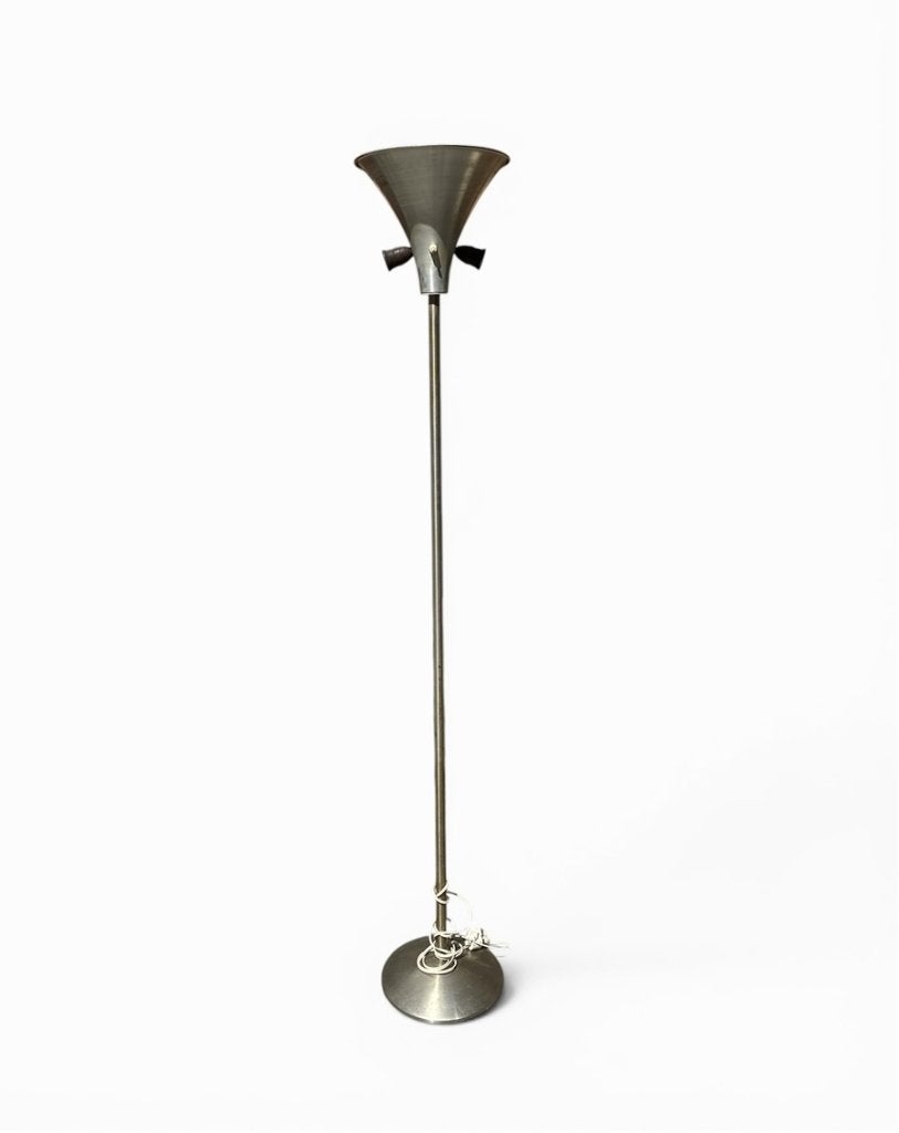 273. Vloerlamp met geplisseerde kap, Gispen - 20e eeuw, Ophalen