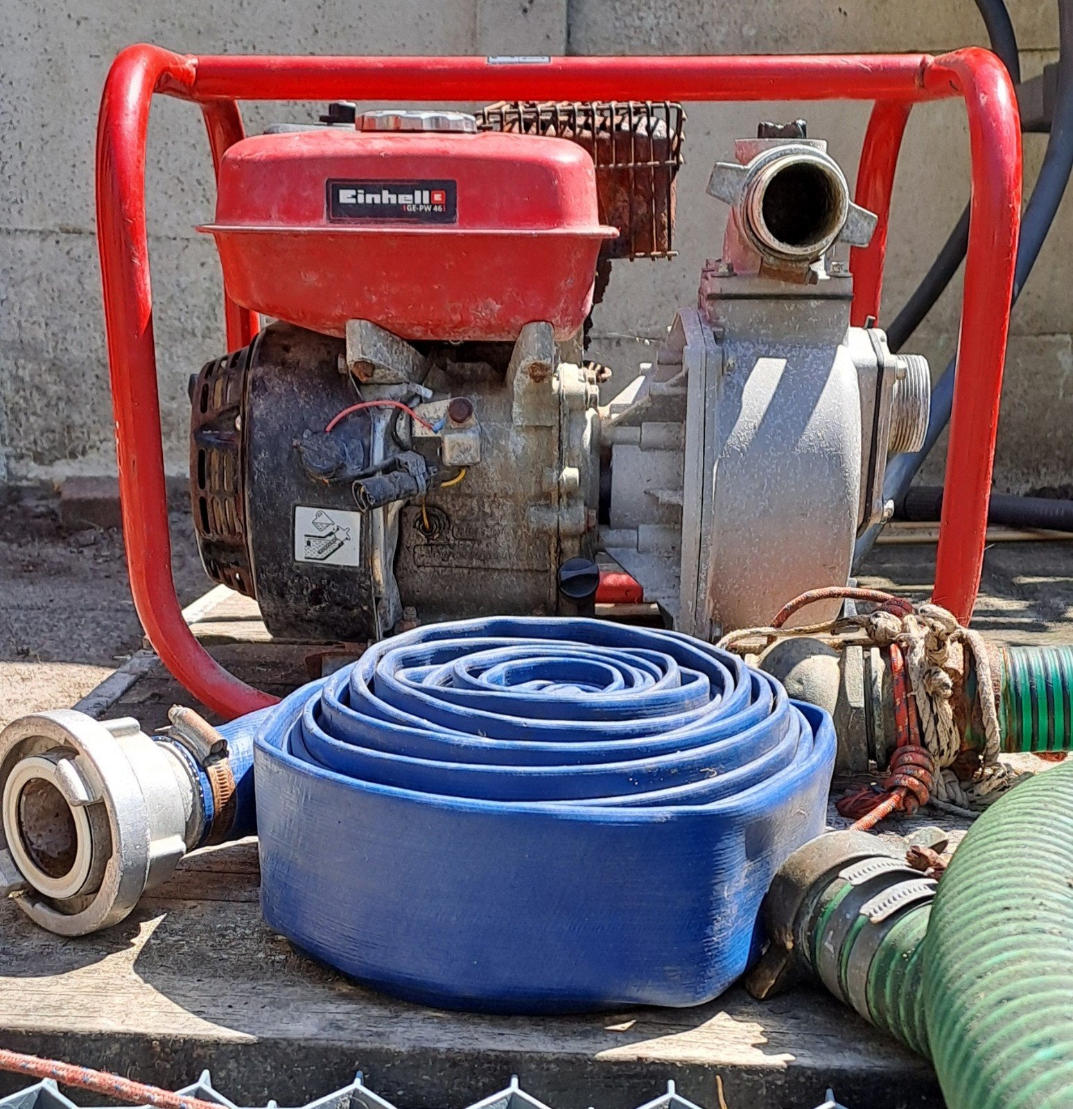 Einhell waterpomp met slangen, Ophalen of Verzenden, Gebruikt, Elektrisch, Overige typen