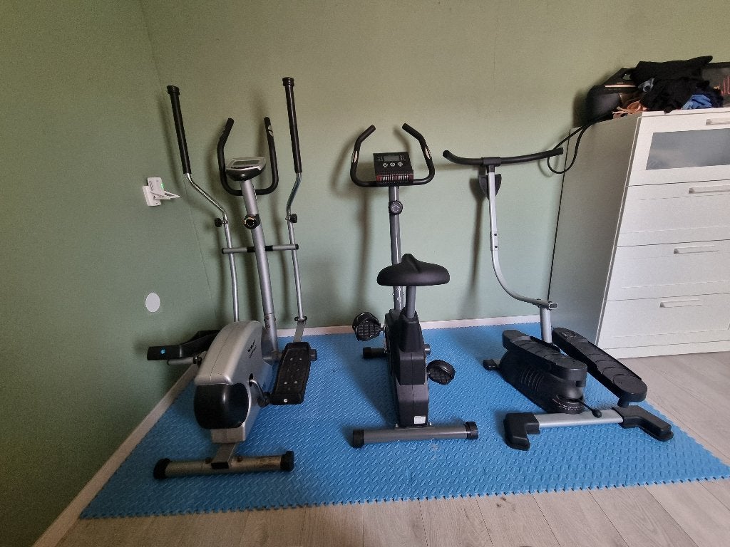 Fitnessapparaten set, Ophalen, Metaal, Hometrainer, Buik