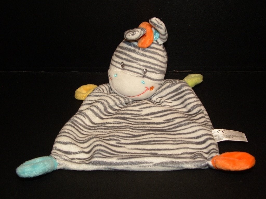 NICOTOY SIMBA TOYS ZEBRA KNUFFELDOEK VELOURS WIT MET, Verzenden, Nieuw, Overige typen