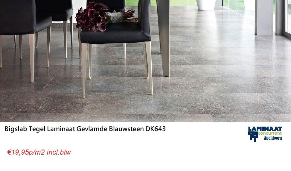Grote Tegel Laminaat Gevlamde Blauwsteen 119cm lang X 39cm, Tegel laminaat XL, 75 m² of meer, Nieuw, Ophalen of Verzenden