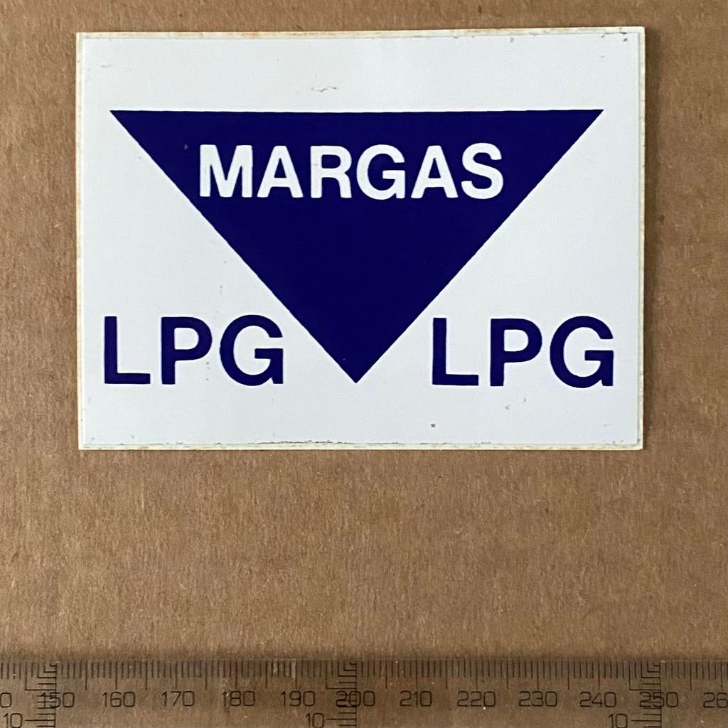 sticker margas lpg, Verzenden, Zo goed als nieuw