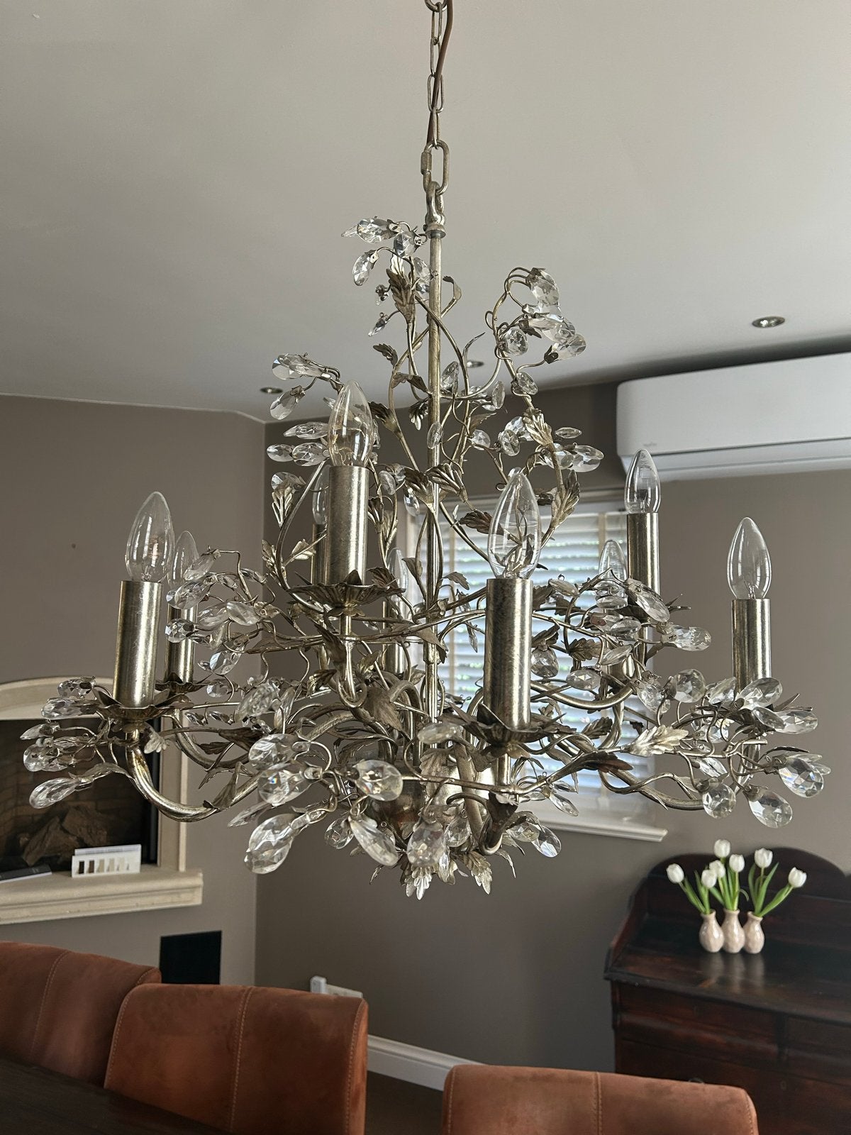 Leclercq & bouwman kroonluchter (set van 2), Huis en Inrichting, Lampen | Kroonluchters, Ophalen, Rustiek, E14 (klein), Zo goed als nieuw