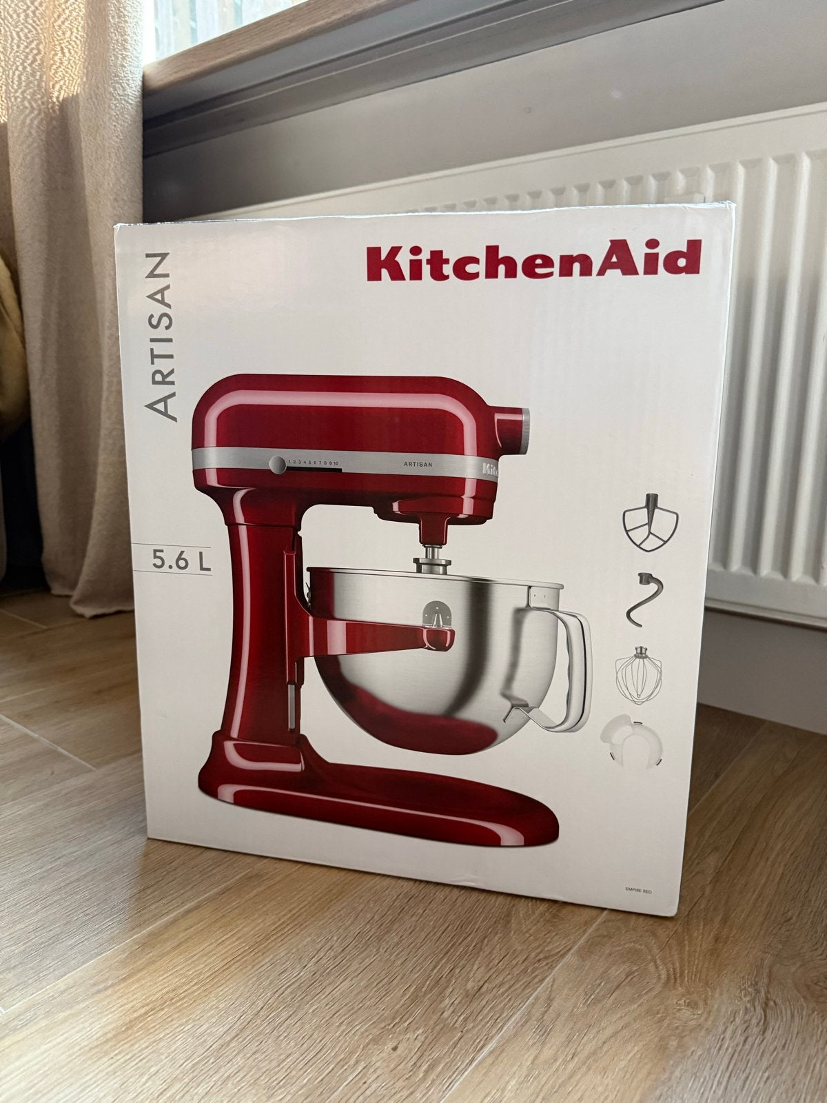 KitchenAid Artisan 5,6 liter - Nieuw in doos, Witgoed en Apparatuur, Keukenmixers, 4 liter of meer, Ophalen, Nieuw, 3 snelheden of meer