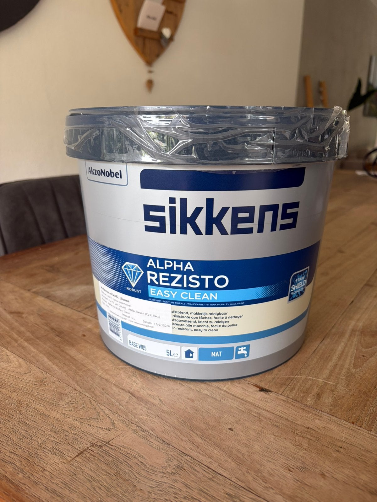 Nieuwe Sikkens Easy Clean muurverf 5L Labpaint Arabic Desert, Ophalen, Nieuw