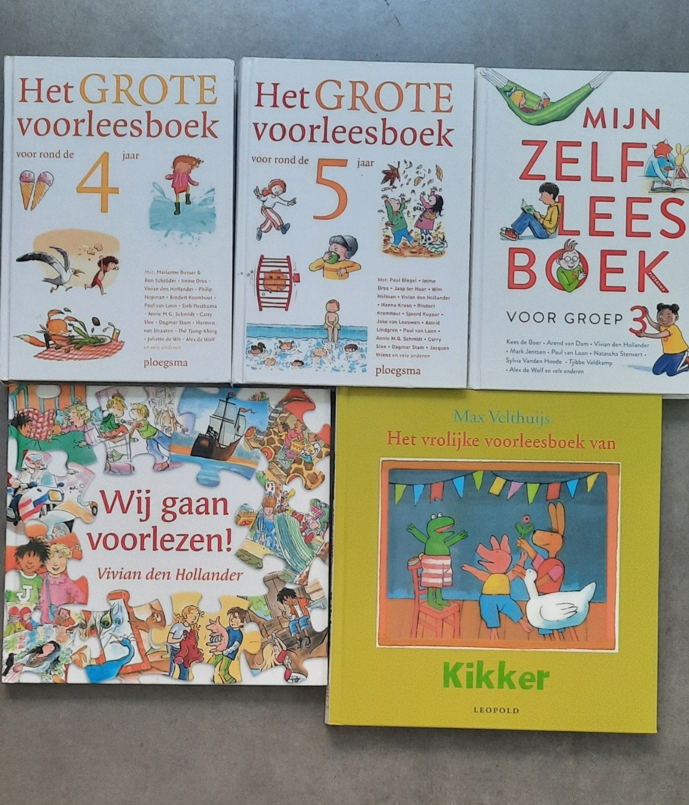 Collectie kinderboeken: voorlees- en zelfleesboeken, Boeken, Ophalen, Gelezen, Diverse auteurs, waaronder Max Velthuijs en Vivian den Hollander